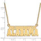 10k Gold LogoArt The University of Alabama Large Pendant 18 inch Necklace