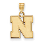 10k Gold LogoArt University of Nebraska Letter N Small Pendant