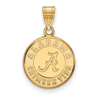10k Gold LogoArt University of Alabama Crimson Tide Medium Disc Pendant