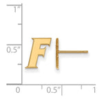 10k Gold LogoArt University of Florida Letter F Extra Small Post Earrings