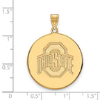 10k Gold LogoArt The Ohio State University Extra Large Disc Pendant
