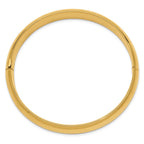 14k 7/16 Oversize High Polished 10.00mm Hinged Oval Bangle Bracelet