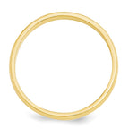 10k Yellow Gold 3mm Half Round Wedding Band