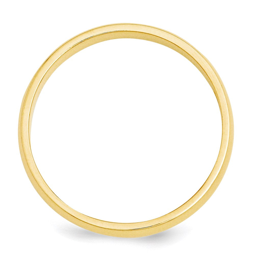 10k Yellow Gold 3mm Half Round Wedding Band