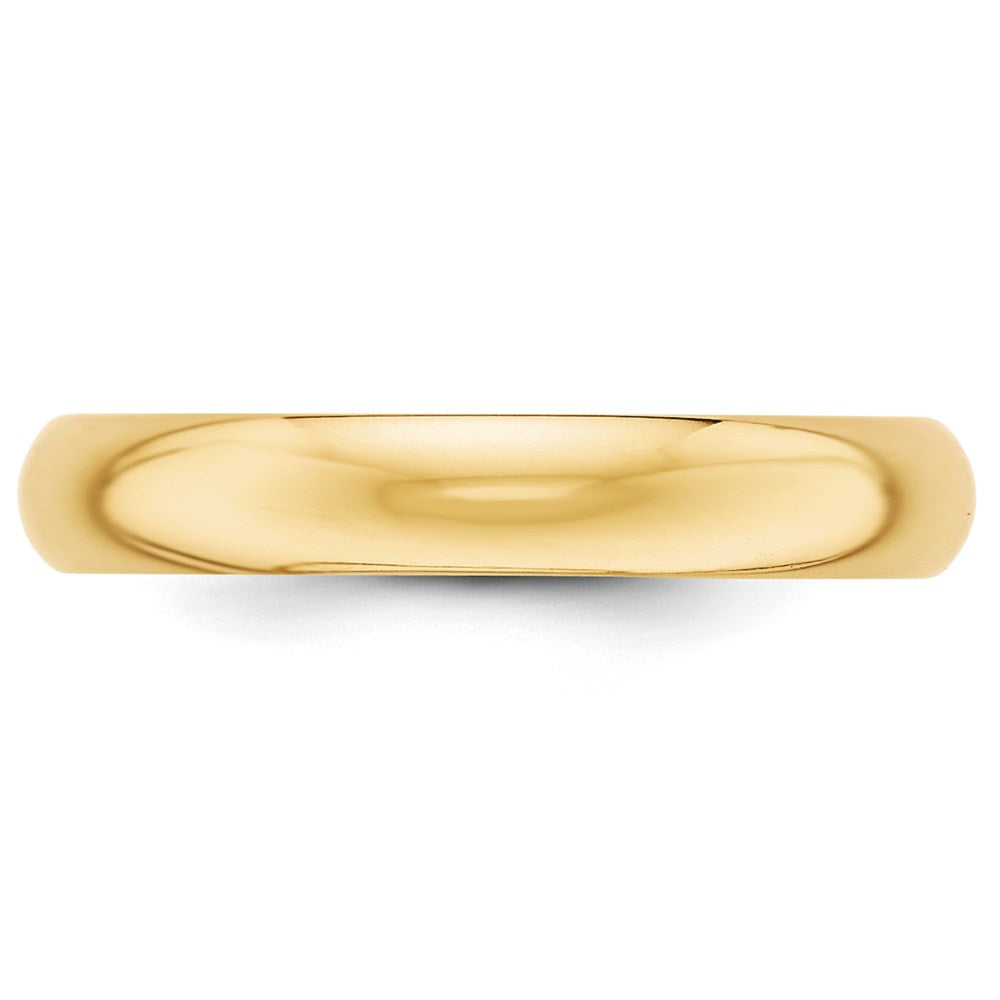 14k Yellow Gold 4mm Half-Round Wedding Band