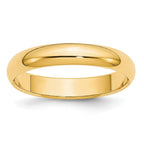 14k Yellow Gold 4mm Half-Round Wedding Band