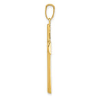 14k Hollow Cross Pendant