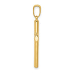 14k Hollow Cross Pendant