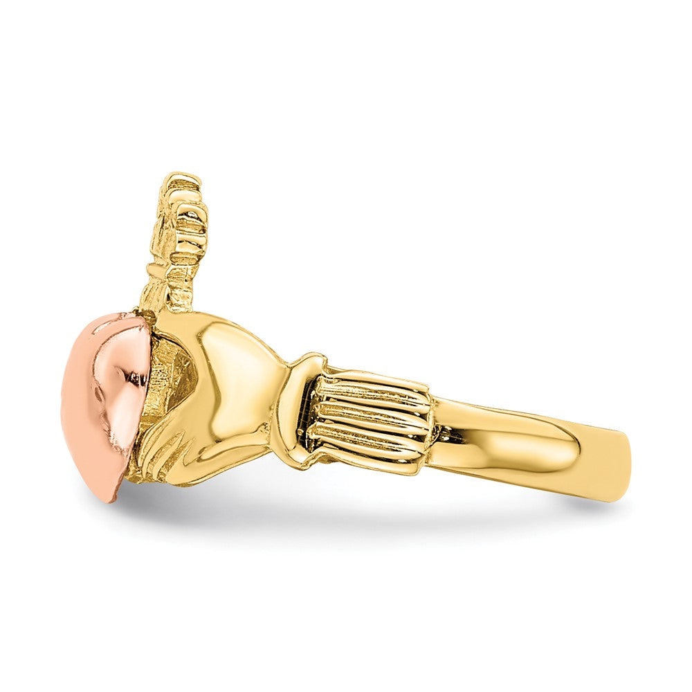 14k Two-tone Claddagh Baby / Childs Ring