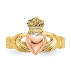 14k Two-tone Claddagh Baby / Childs Ring