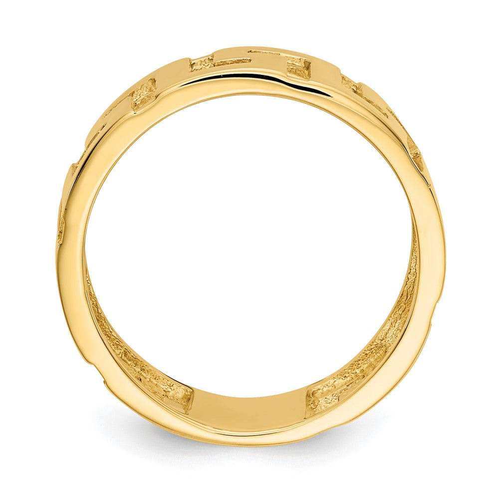 14k Greek Key Band
