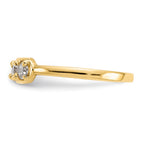 14k CZ Toe Ring