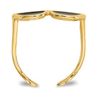 14k Black Enameled Sunglasses Toe Ring
