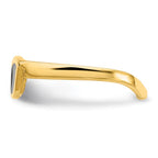 14k Black Enameled Sunglasses Toe Ring