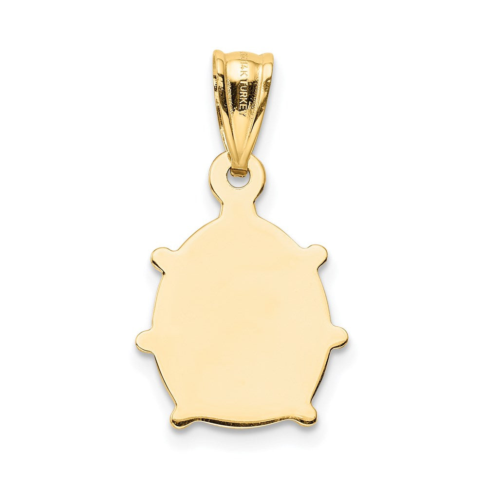 14k Red and Black Enameled Ladybug Charm