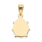 14k Red and Black Enameled Ladybug Charm