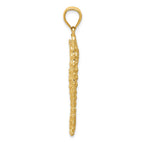 14k 3-D Seahorse Pendant