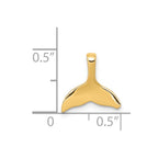 14k Whale Tail Chain Slide