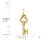 14k Key Letter H Initial Charm