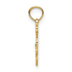 14k Artists Paint Palette Charm