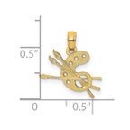 14k Artists Paint Palette Charm