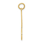 14k Lacrosse Stick Charm
