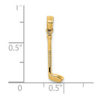 14k 3-D Golf Club Charm