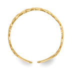 14k Open Hearts Toe Ring