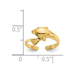 14k Dolphin Toe Ring