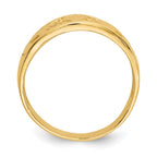 14k Ladies Polished Claddagh Band