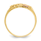 14K Two-tone Quinceanera SWEET 15 Heart Ring