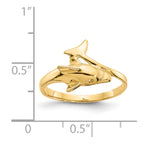 14k Dolphin Bypass Ring