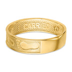 14K Footprints In The Sand Ring