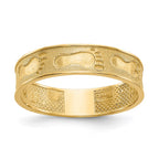14K Footprints In The Sand Ring