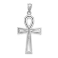 14k White Gold Ankh Cross Pendant