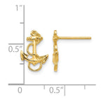 14K Anchor with Rope Trim Post Earrings