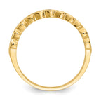 14k Polished Chain Hearts Ring