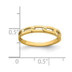 14K Five Chain Link Band Ring