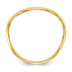 14K Polished Wave Fashion Thumb Ring