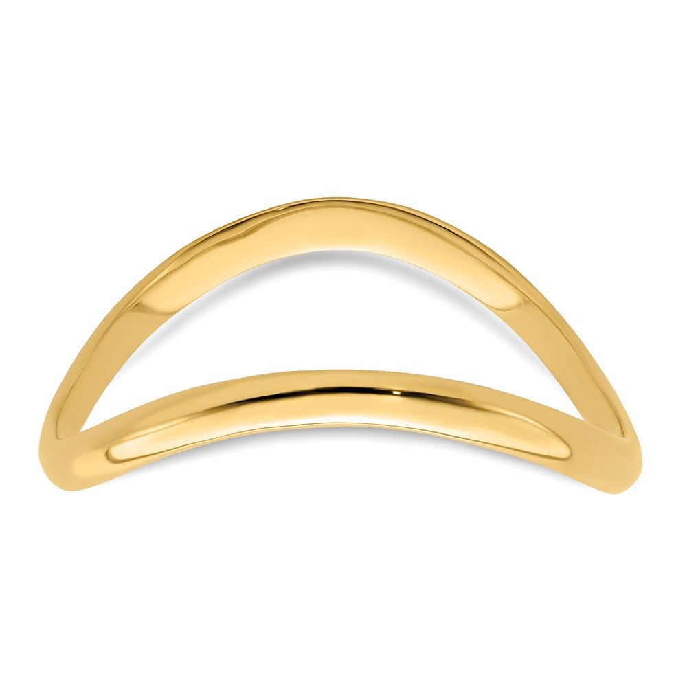 14K Polished Wave Fashion Thumb Ring