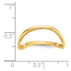 14K Polished Wave Fashion Thumb Ring