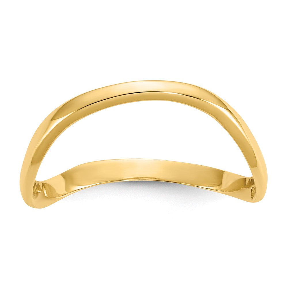 14K Polished Wave Fashion Thumb Ring