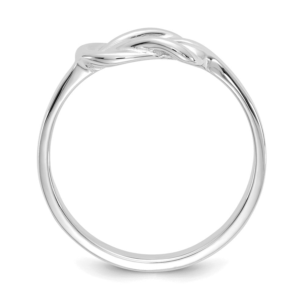 14K White Gold Freeform Knot Ring
