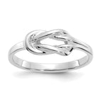 14K White Gold Freeform Knot Ring