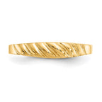 14K Polished Valley Dome Ring