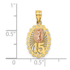 14k Two-tone 15 Our Lady of Guadalupe Pendant