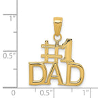 14k #1 DAD Charm