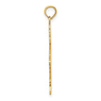 14k Flat Engravable Boy Charm