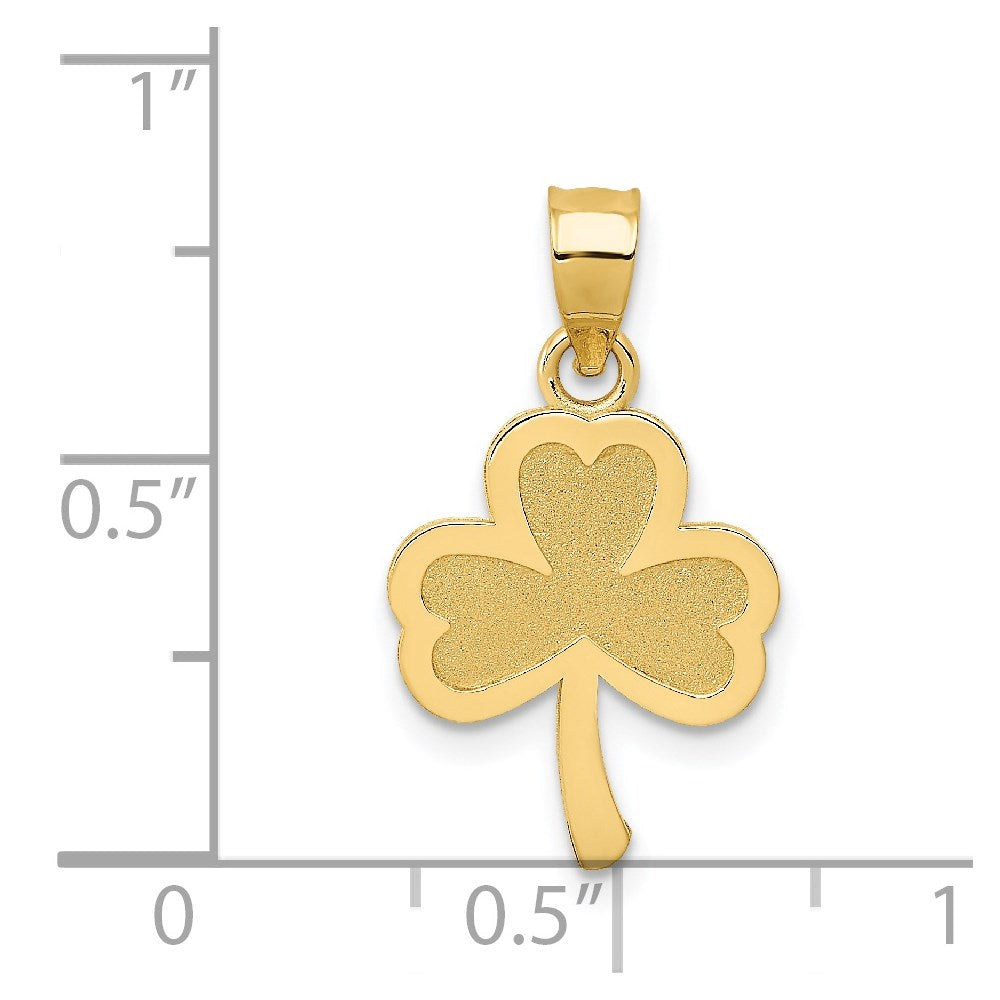 14k 3-Leaf Clover Pendant