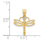 14k Dragonfly Pendant